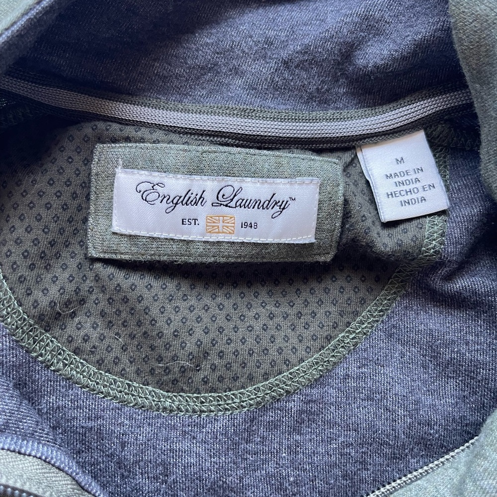 English Laundry Gray and Green Hoodie